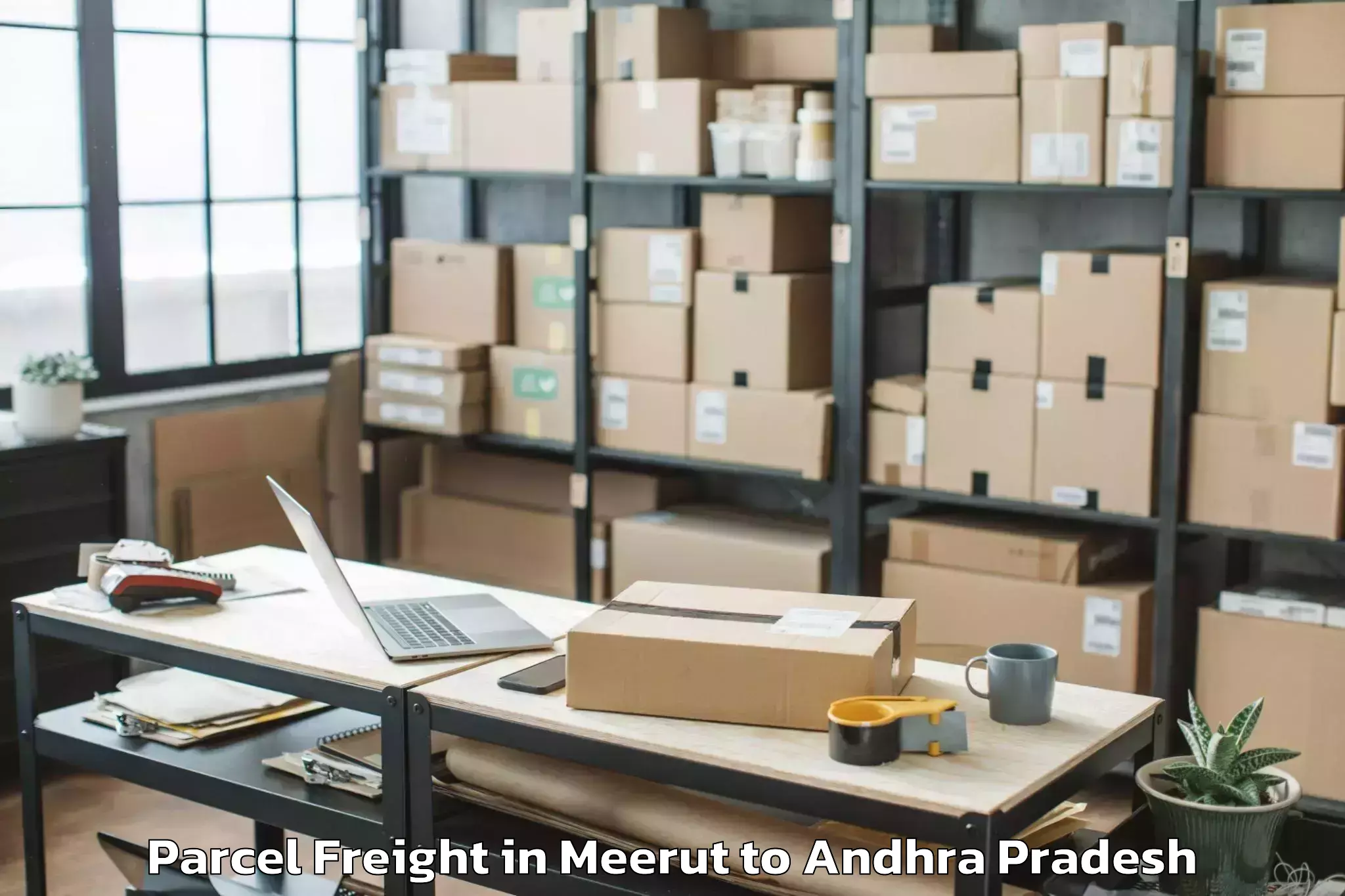 Meerut to I Polavaram Parcel Freight Booking